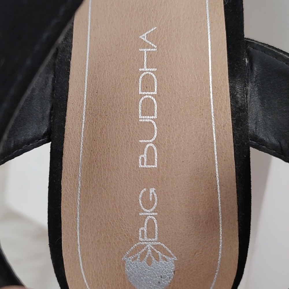 Big Buddha Black Espadrille Wedge/Platform Sandals/ Size 9 - Picture 10 of 11